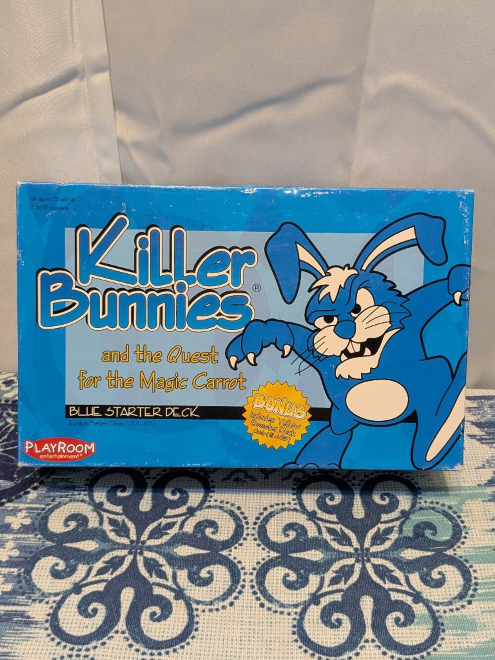 Killer Bunnies Blue Starter Deck plus Yellow Booster Deck COMPLETE Playroom 2002